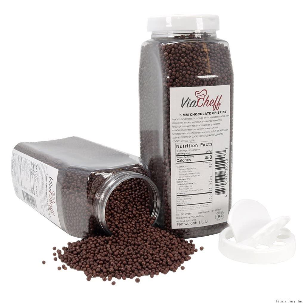 Chocolate Crispies (3Mm) Crunchy Dessert Topping To Sprinkle On Ice Cream, Cakes, Cupcakes