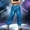 Blue, variant on Kids Shiny Metallic Jogger Pants Hip Hop Dance Performance Cargo Pants for Boys Girls Green