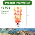 thumbnail image 2 of Plantas de agua de algas artificiales para acuario, decoraciones de plantas de pecera de plástico, 10 unidades, 2 of 5