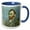 Blue/White, variant on 3drose, Self-portrait by Vincent Van Gogh, 11oz Two-tone Red Mug