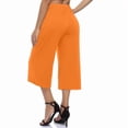 thumbnail image 4 of JJHGVB Capris Pants Lounge Pants pantalones capri Elastic Waist Loose Cropped Cropped Pant Knee Length Capri Pants Capris Pants for Women Casual Loose women's capris Summer Cropped Orange 3XL, 4 of 8