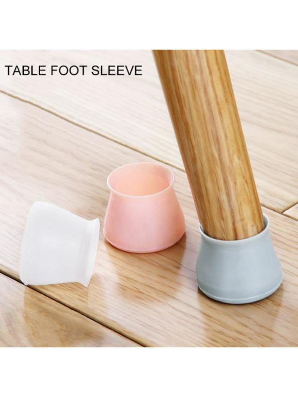 4Pc/Set Silicone Furniture Leg Protection Cover Table Feet Pad Floor Protector 