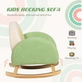 thumbnail image 3 of Qaba Kids Sofa, Rocking Toddler Sofa Chair, Gift for 18-36 Months, Green, 3 of 9
