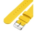 thumbnail image 5 of Yellow Nylon Watch Band 18mm Width Durable Nylon Strap with Silver Buckle, Canvas Watchband, 5 of 6