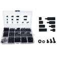 thumbnail image 5 of 350Pcs Black Male Female Nylon Hex Spacer Standoff Screw Nut Set Assortment Kit, 5 of 8