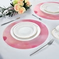 thumbnail image 6 of IAUYY Set of 6 Round Placemats for Dining Tables Heat-Resistant and Wear-Resistant DIY Printing Design Table Placemats，Applicable for Christmas Romantic Wallpaper, 6 of 7