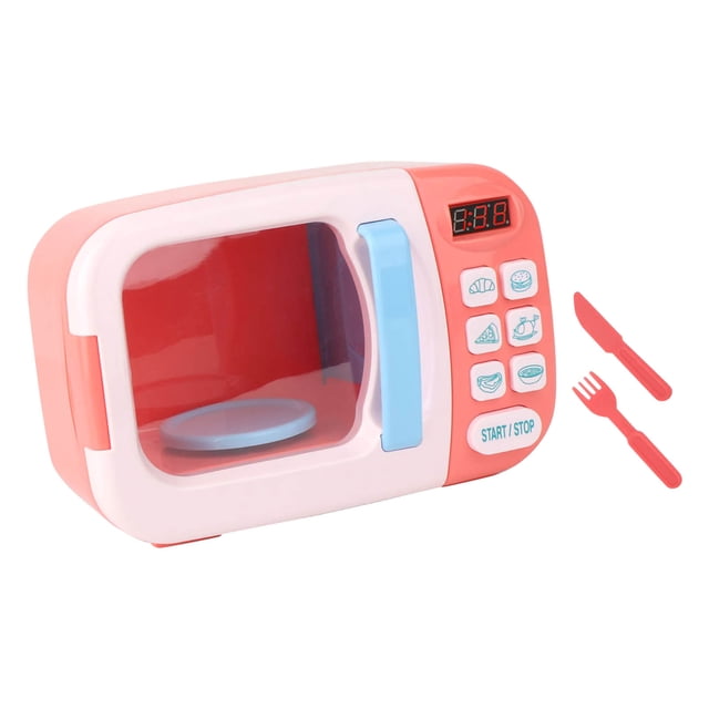 Juego de horno microondas, juego de simulación de horno microondas eléctrico para niños, juguete de horno microondas para niños optimizado para la excelencia