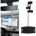 TRAHOOPack1 Car Rearview Mirror Mobile Phone Holder, 360 Degrees