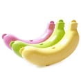 thumbnail image 4 of Caja de almacenamiento de frutas portátil creativa para viajes al aire libre con forma de plátano, caja de plástico con forma de plátano, funda protectora para plátano, 4 of 5