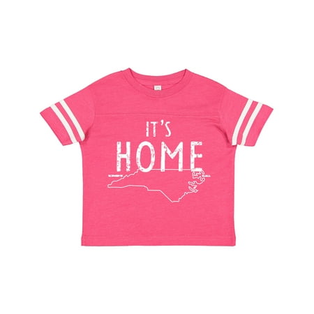 

Inktastic It s Home- State of North Carolina Outline Distressed Text Gift Toddler Boy or Toddler Girl T-Shirt