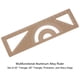 thumbnail image 2 of Regla Geométrica Métrica Unique Bargains 15cm Aluminio Aleación Borde Onda con Triangular Transportador, 2 of 5