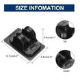 thumbnail image 2 of Soporte para Cabezal de Ducha Uxcell Adhesivo y Ajustable Montaje en Pared (Negro), 2 of 5