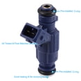 thumbnail image 3 of Unique Bargains 6pcs Replacement 0280156014 Fuel Injector for Mercedes-Benz CLK320 3.2L V6 2000-2005, 3 of 8