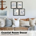 thumbnail image 3 of Aingg Coastal Room Beach Decor for Teen Girls Bedroom College Pink Dorm Wall Decor, Preppy Coastal Granddaughter Beachy Ocean Room Decor Wall Art, Coquette Seashell Bow Posters 4Pcs Unframed, 3 of 6