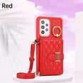 thumbnail image 2 of Case for Samsung Galaxy A53 5G, Detachable Crossbody Strap & Lanyard Wallet Case with Card Slots, 360° Stand Ring Kickstand Flip PU Leather Protective Cover for Samsung Galaxy A53 5G, Red, 2 of 11