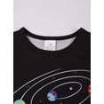 thumbnail image 4 of QEFJNO 3-12Y Kid Boys Rocket Planet Pajamas Little Big Boys Sleepwear Short Sleeves and Pants 2 Pieces Summer Pjs Set, 4 of 14