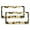 Pattern-713, variant on License Plate Frame Happy Fall Harvest Pumpkin Auto Car Accessories Tag 2 PCS Fall Autumn Thanksgiving Harvest Aluminum Metal License Plate Frames Car Accessories US Canada Standard