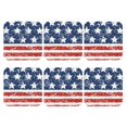 thumbnail image 2 of Pofeuu USA Colors Stripes1 Print Leather Coasters Set of 6, Round Cups Mugs Mat Pad for Home Kitchen Heat Resistant Drink Coasters,Square, 2 of 7