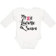 thumbnail image 3 of Inktastic My 1st Lacrosse Season Girls Long Sleeve Baby Bodysuit, 3 of 5
