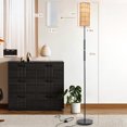thumbnail image 2 of JOPESO 67” Floor Lamp for living room Dimmable Boho Rattan Standing Lamp with Edison Bulb, 2 of 6