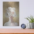 thumbnail image 4 of Luxe Metal Art 'Pink Flower Lady' by Svetlana Aleynikova Metal Wall Art, 12" x 16", 4 of 9