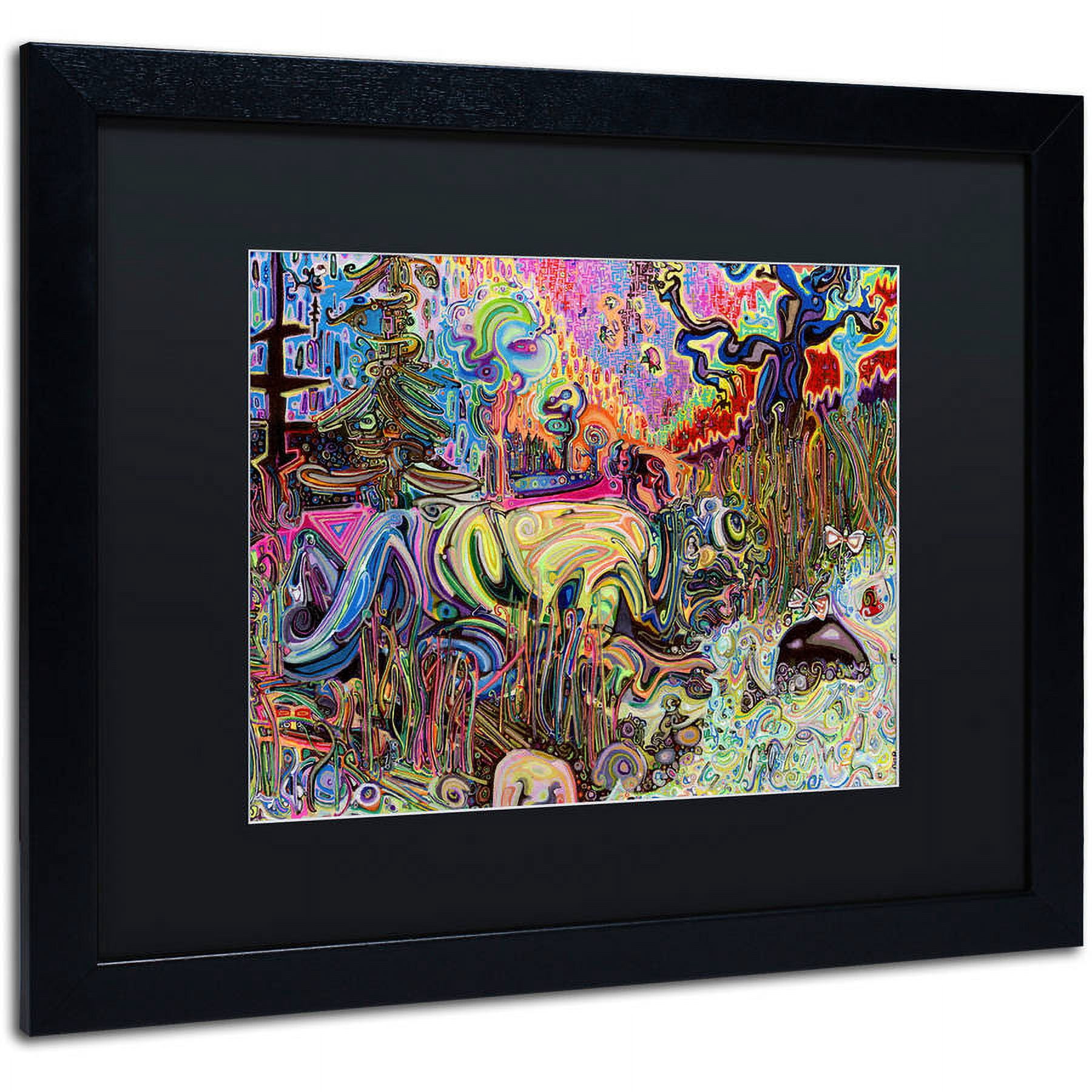 Trademark Fine Art "Water" Canvas Art by Josh Byer, Black Matte, Black Frame
