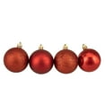thumbnail image 3 of Northlight 24ct Candy Cane 4-Finish Shatterproof Christmas Ball Ornament Set 2.5" - Red/White, 3 of 3