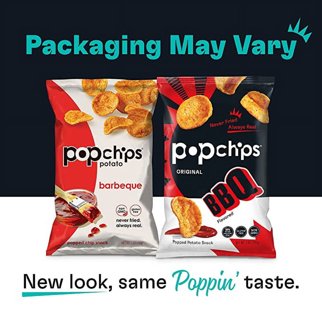 Popchips Potato Snack Chips, Barbeque, 5 oz