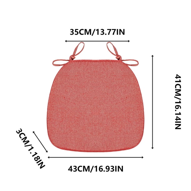 Cojín de comedor de lino y esponja, transpirable, con agarre antideslizante de silicona, ideal para refrescarse en verano en la cocina, la sala de estar o la oficina.