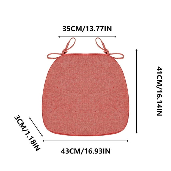 ChicYu Breathable Linen Seat Cushion Summer Dining Chair Pad Sponge Core Comfortable Support Kitchen Furniture Upgrade Home Decor Necessary