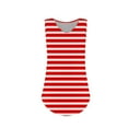 thumbnail image 5 of pstuiky Tank Top Athletic Tank, Fashion Women Sleeveless V Neck Printed Blouse Casual Summer Top Flared Hem Loose Fit Ladies Tunic Tank for Daily Wear or Beach Outings Red XL, 5 of 6