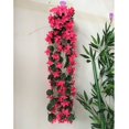 thumbnail image 2 of Pétalo colgante de glicina artificial para colgar decoración del hogar fucsia Sailing Electrónica, 2 of 3