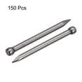 thumbnail image 3 of Unique Bargains Finishing Nails 150 Pack 30mm 1-3/16 Inch Hand-Drive Hardware Carbon Steel Lost Head Nails, 3 of 5