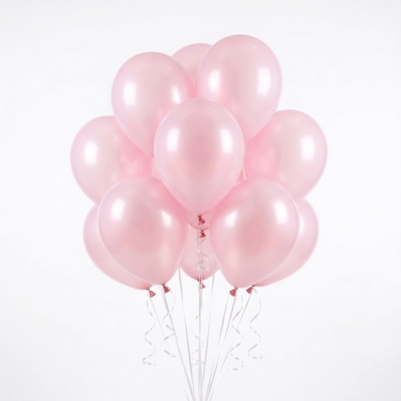 12" Light Pink Latex Balloons, 15 Pieces, by Way To Celebrate