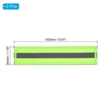 thumbnail image 2 of Uxcell 1x6" Reflective Patch Hook and Loop Fastener Safety Applique, Green 2 Pack, 2 of 6