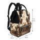 thumbnail image 2 of Easygdp Butterfly Cow Barrel para Bolsa de Bebé de Gran Capacidad con Múltiples Bolsillos, Bolsa de Pañales para Padres, Bolsa de Viaje Organizada y Elegante, 2 of 6