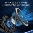 thumbnail image 2 of Portable Camping Fan with LED Lantern, 24HRS Running 8inch Rechargeable Tent Fan, Powerful 3-Speed 180° Rotate with Hook, Quiet for Outdoor RV Travel Fishing Hurricane Emergency Power Outage, 2 of 8
