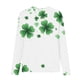 thumbnail image 4 of Blusas y camisas de manga larga con cuello redondo y estampado de San Patricio para niños, blusa informal de manga larga con cuello redondo, blusa de poliéster para niñas, 4 of 4