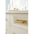 thumbnail image 2 of Amerock Medora 3 inch (76mm) Center-to-Center Rectangle Champagne Bronze Cabinet Pull Backplate, 2 of 6