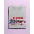 thumbnail image 3 of Memorial Day Patriotic Flag Shaped T-Shirt Women -Image by Shutterstock, Female Large, 3 of 4