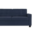 Devon Sleeper Sofa with certified Memory Foam Mattress, Blue Linen