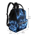 thumbnail image 2 of Wukai Blue Lightning Mummy Backpac,&nbsp;Diaper Bag Purse Breast Pump Bag Purse Diaper Bag for swim,gym,workout,large capacity backpack, 2 of 5