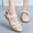 Beige, variant on WIZUTIZ Fisherman Sandals for Women Flat Sandals for Women Womens Dress Sandals Comfortable Outdoor Stretch Hollow Out Sandals Pull-On Shoes Flat Heel (O"-1) Wide Solid Sandals for Ladies Club Beige