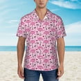 thumbnail image 6 of Picia Cute Watermelon Flamingo Gentle Cotton Regular Fit Short Sleeve Casual Hawaiian Shirt for Men-Medium, 6 of 9