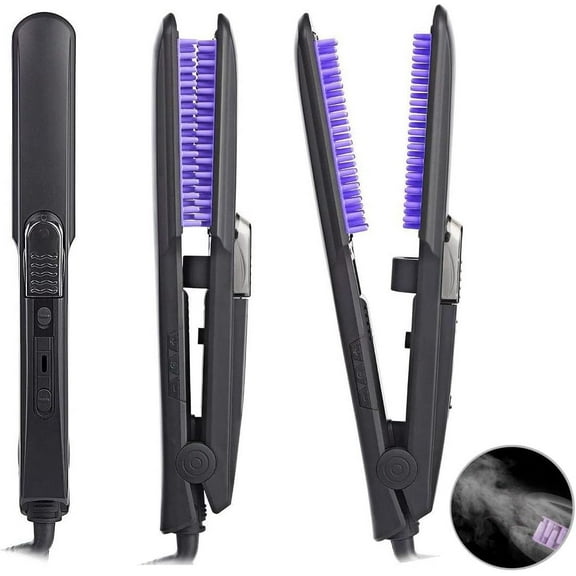 Hair Straightener & Flat Iron with Ceramic Plates, Temperature Controls, 6 ft Cord Home Use