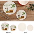 thumbnail image 3 of SKYSONIC Saint Patricks Day Pot Holders Trivets, 2 Pcs Heat Resistant Trivets,Coins Shamrock Feet Cotton Thread Weave Mats for Hot Pads Pans Pot Bowl Teapot for Kitchen Decor, 3 of 7