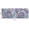 thumbnail image 7 of Purple and Teal Paisley and Floral Pattern Kitchen Rug Mat,Kitchen Runner Rugs Non Skid Washable,Decorative Kitchen Floor Mats for Kitchen,Sink,Laundry,17"x47.2", 7 of 7