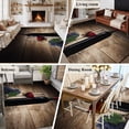 thumbnail image 6 of Area Rug 60×96in, Grape Wine Red Wines Glass Farm Fruit Floor Carpet Living Room Rug, Cellar Vintage Brown Wood Grain Non-Slip Welcome Mat Indoor Rugs for Bedroom Dining Room, 6 of 9