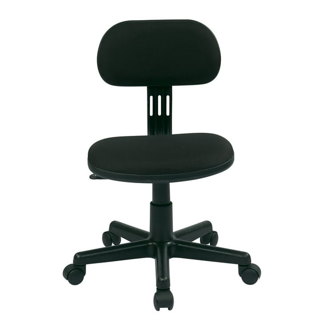 OSP Designs Student Task Chair in Black Fabric