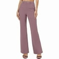 thumbnail image 2 of Kilaqueen Womens Dressy Work Pants Casual Office Curvy Fit Slacks High Waisted Comfy Stretchy Flare Dress Pants Bootcut Business Yoga Trousers, 2 of 7